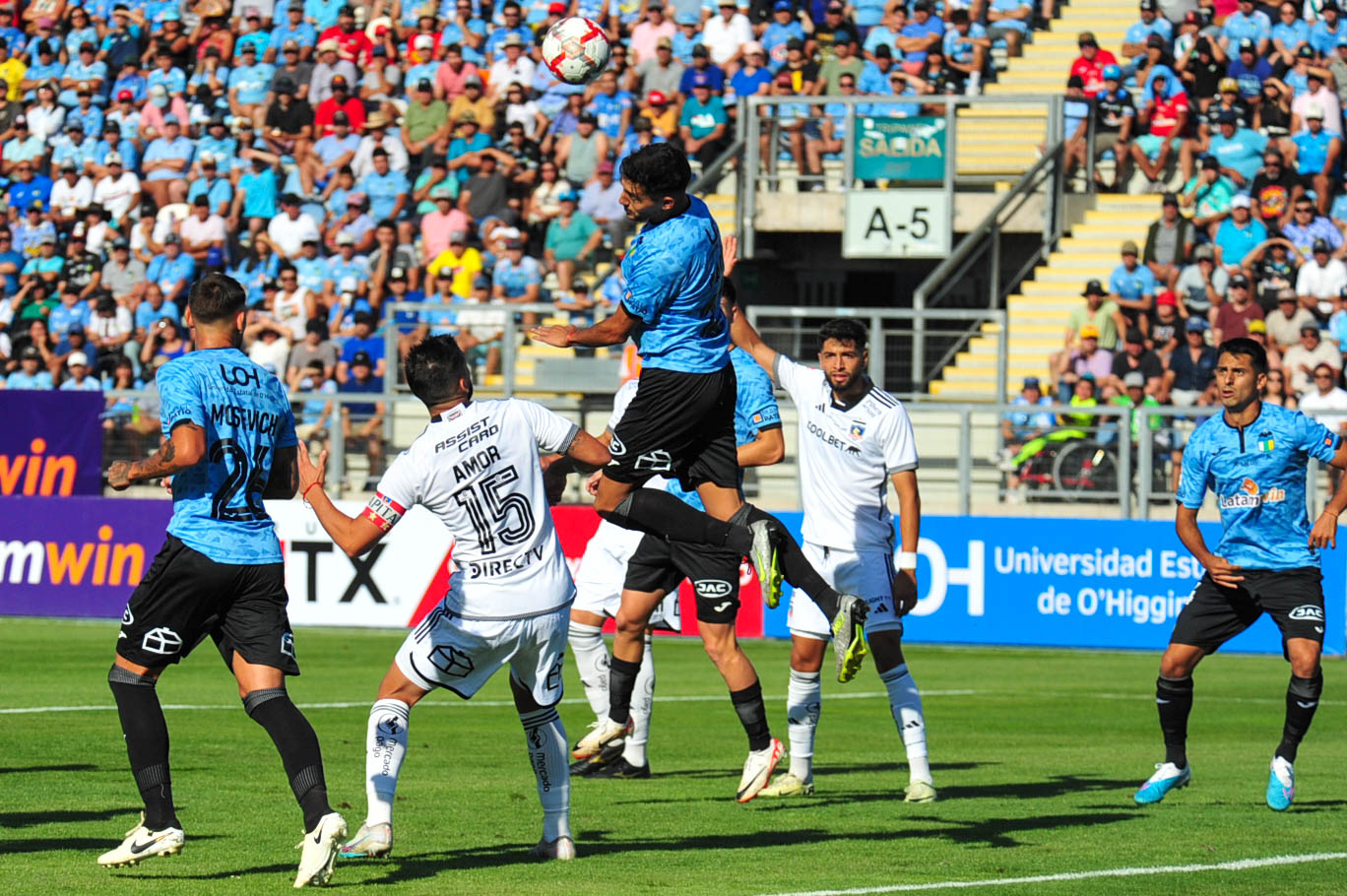 O’Higgins venció a Colo Colo 1 a 0 en el estadio el Teniente